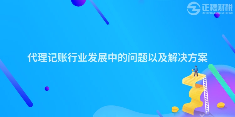 代理记账行业发展中的问题以及解决方案