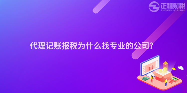 代理记账报税为什么找专业的公司？